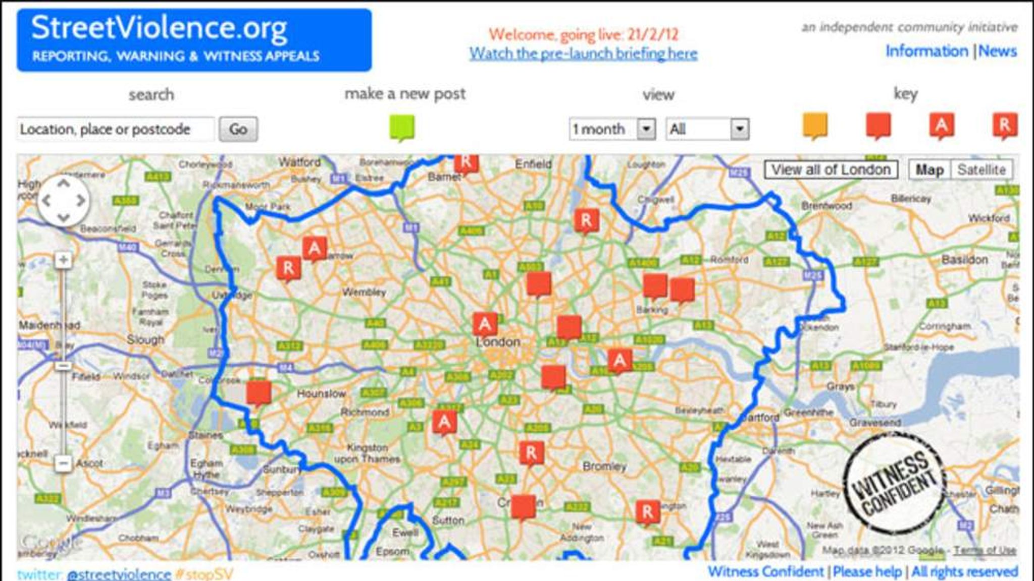 Unofficial Site Puts London Crimes On The Map Science Tech News   16174072 3719823 