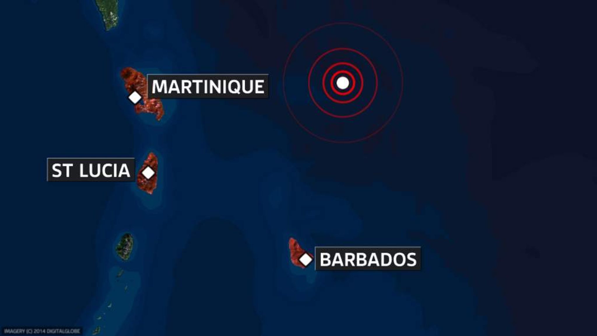 Earthquake Hits Caribbean Island Of Barbados World News Sky News