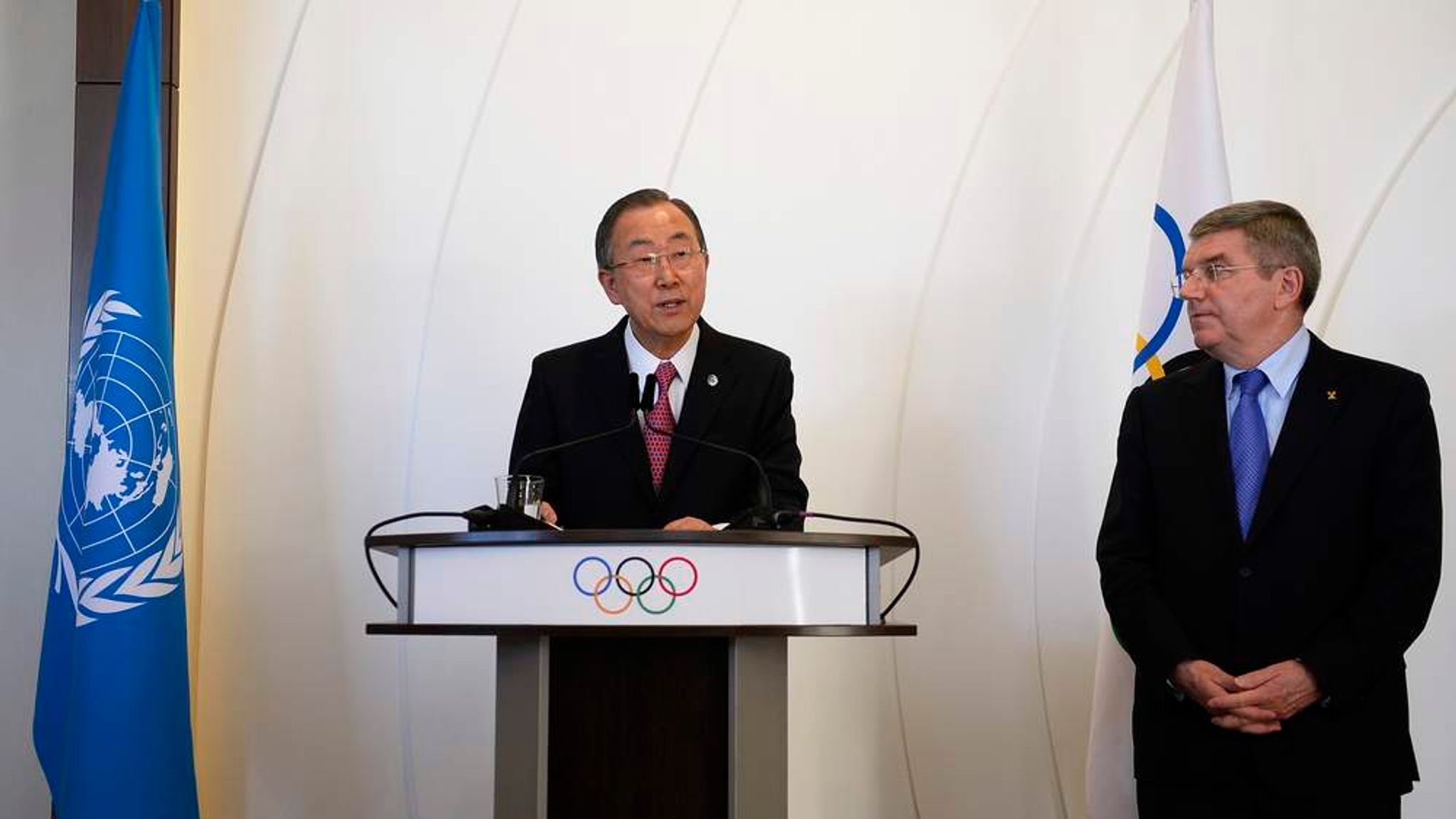 Sochi Ban Ki Moon Speaks Out On Gay Attacks World News Sky News