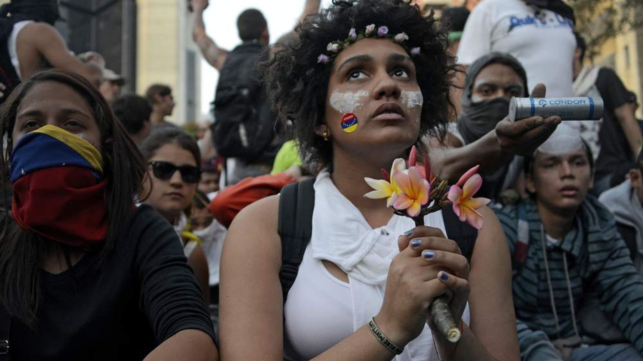 Venezuela Protesters Clash With Police | World News | Sky News