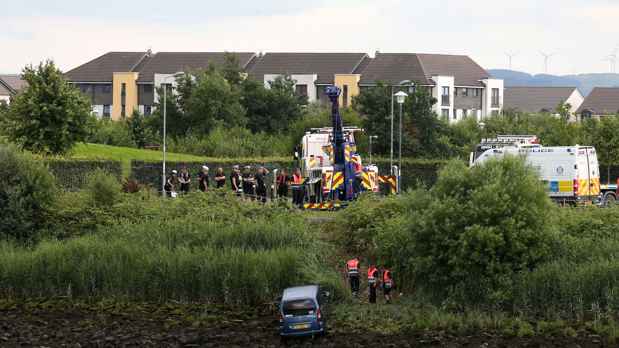 Woman Dies After Car Plunges Into River | UK News | Sky News