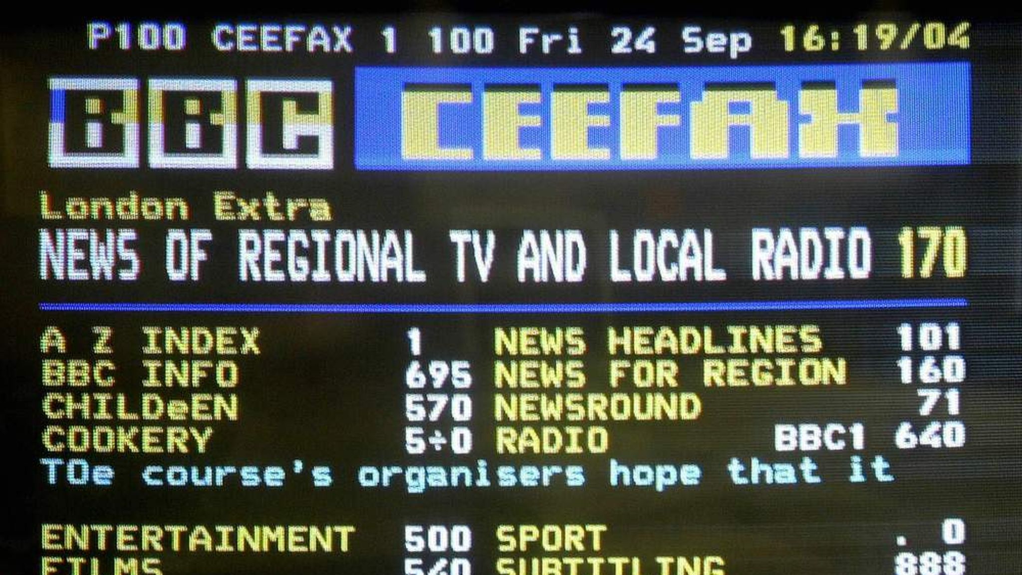 Iconic Ceefax Teletext Service To Shut Down Science Climate Tech Iconic Ceefax Teletext Service To Shut Down Science Climate Tech