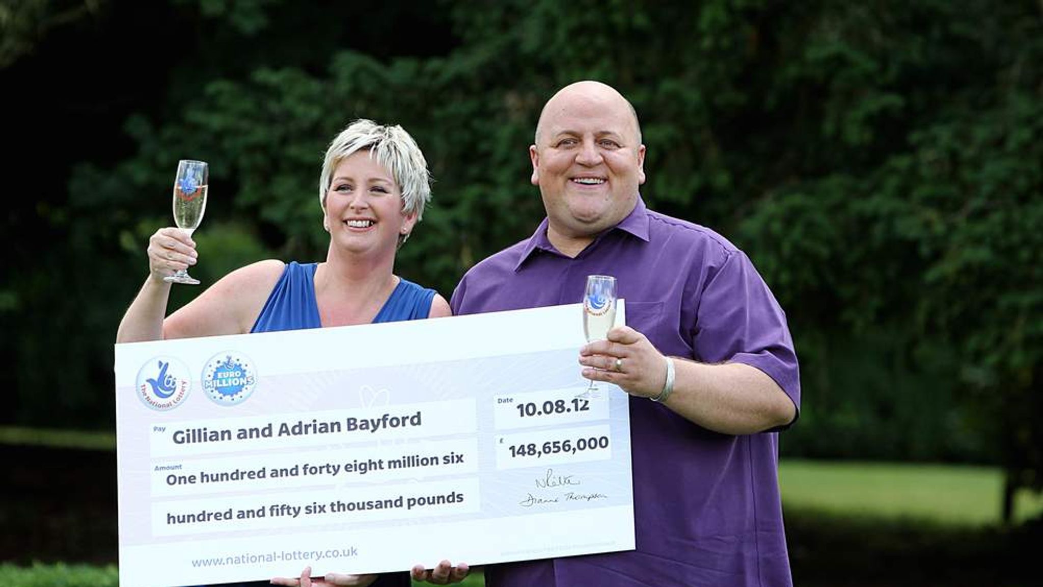 Lottery Couple Divorce £148m Bayfords Split UK News Sky News