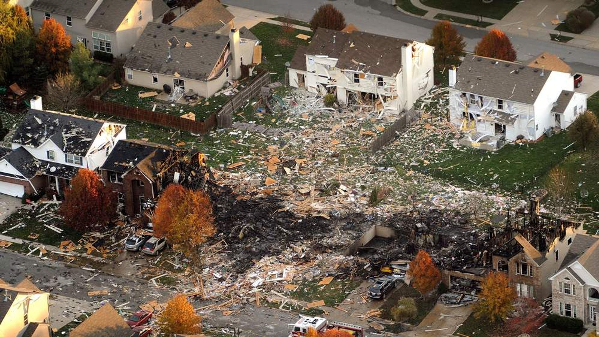 Indianapolis House explosion aerial 1.