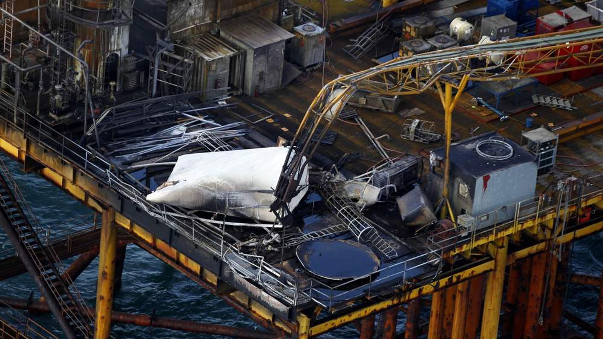 Oil Rig Fire Leaves Two Missing Off US Coast US News Sky News