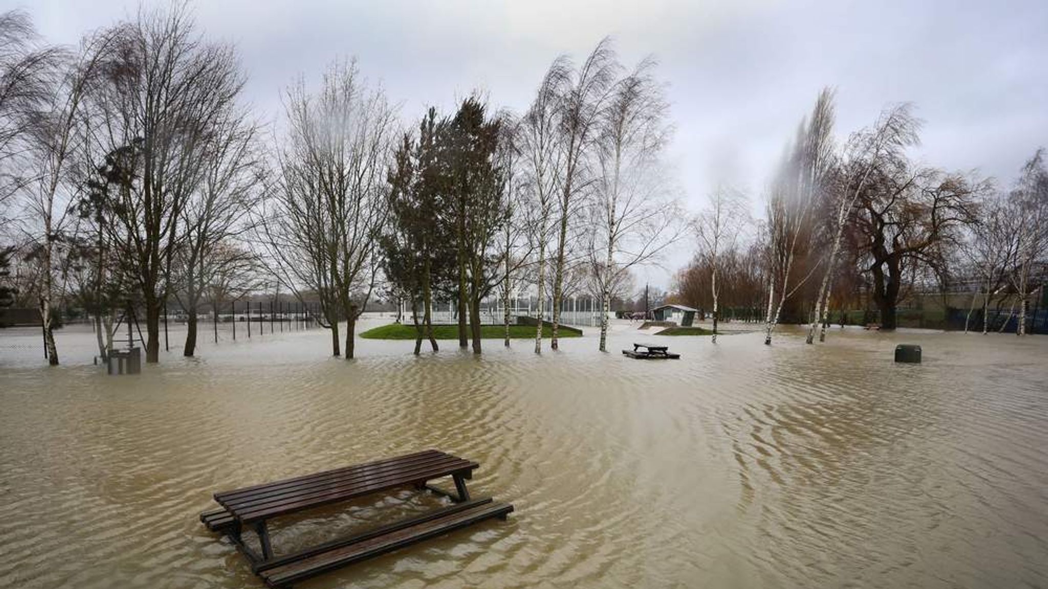 Weather: Navy Chopper In Flooded Farm Rescue | UK News | Sky News