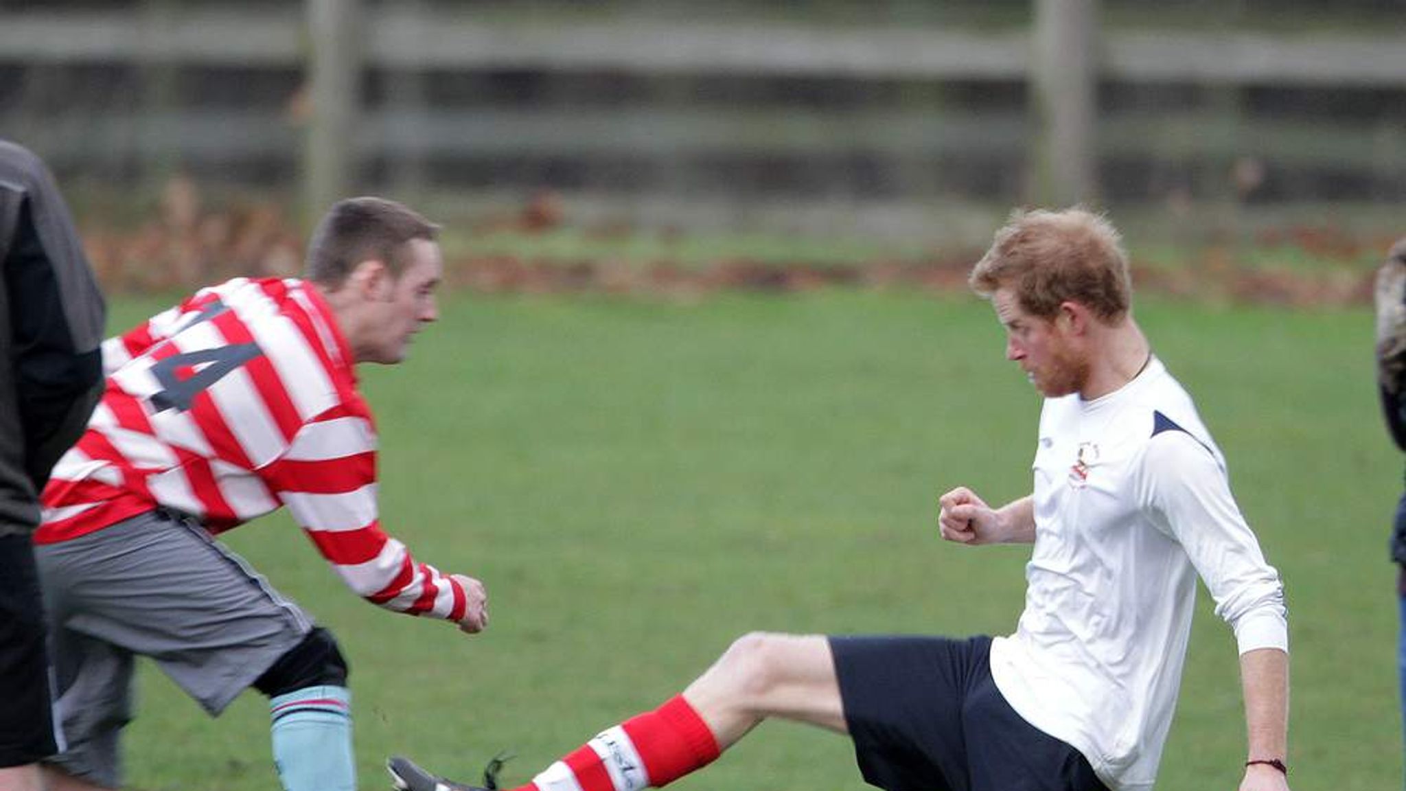 Harry And William In Charity Football Game UK News Sky News