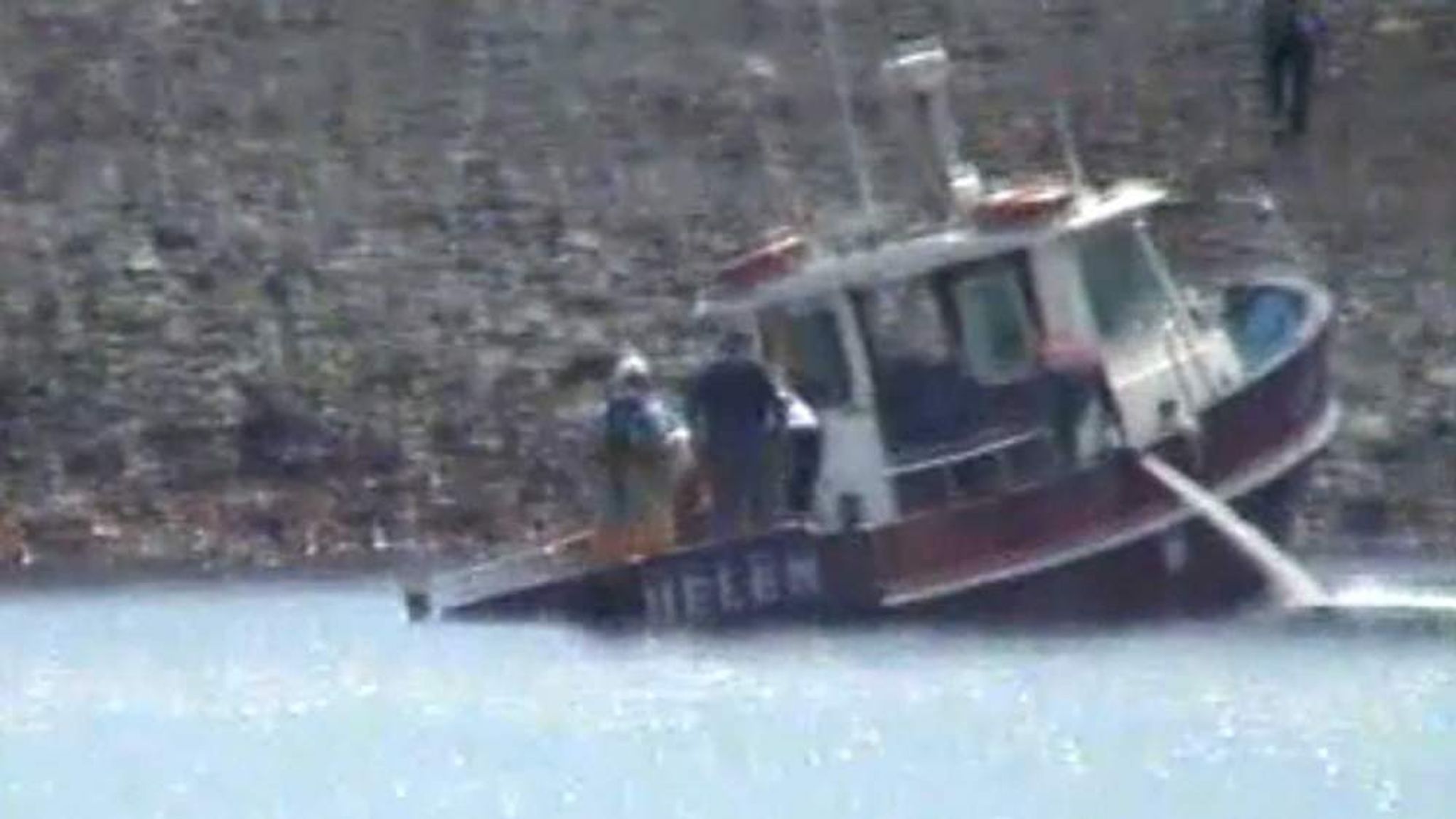 Boat Crash 48 Saved After Rock Smash UK News Sky News