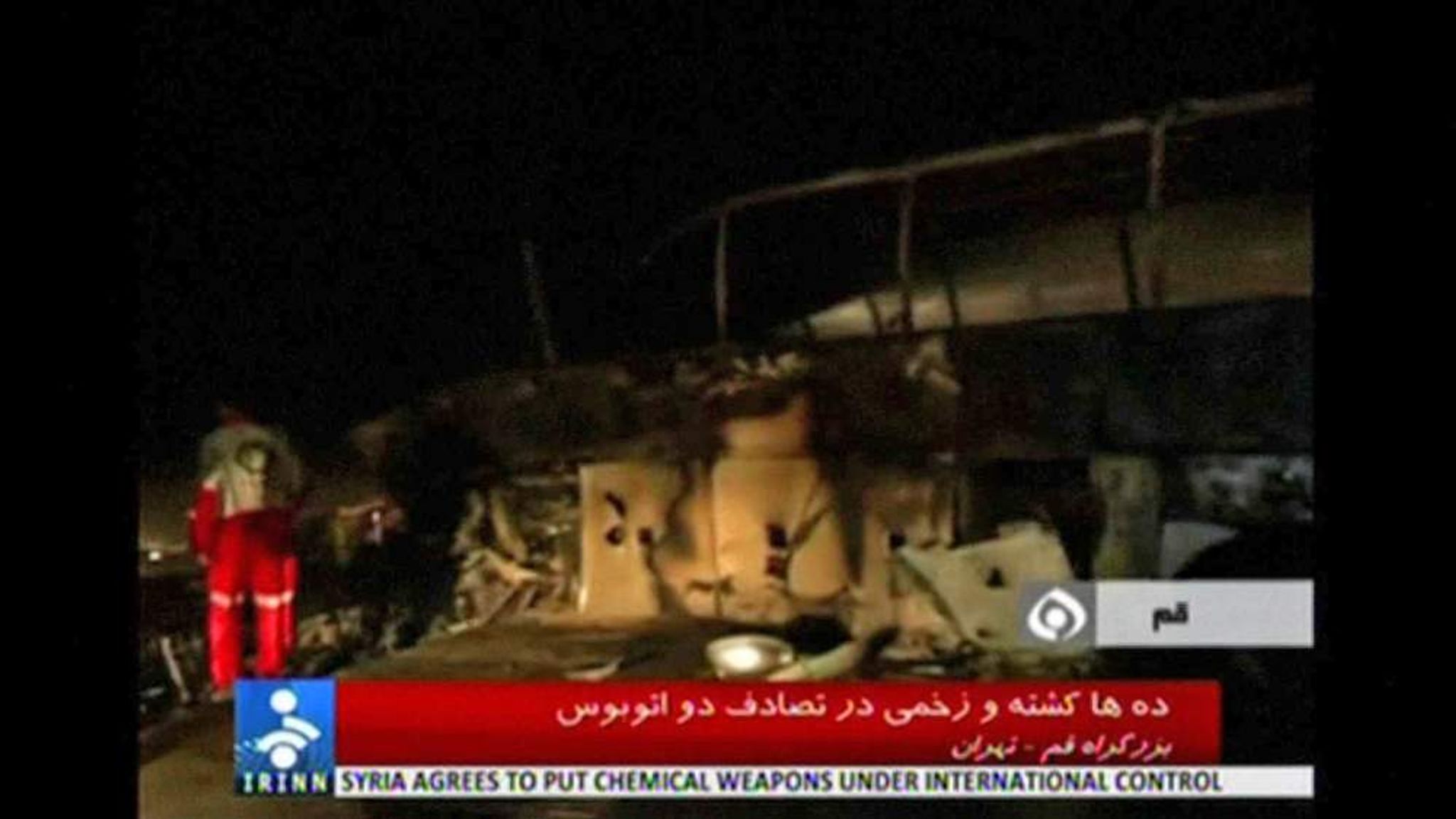 Iran Bus Crash: Head-On Collision Kills 44 | World News | Sky News