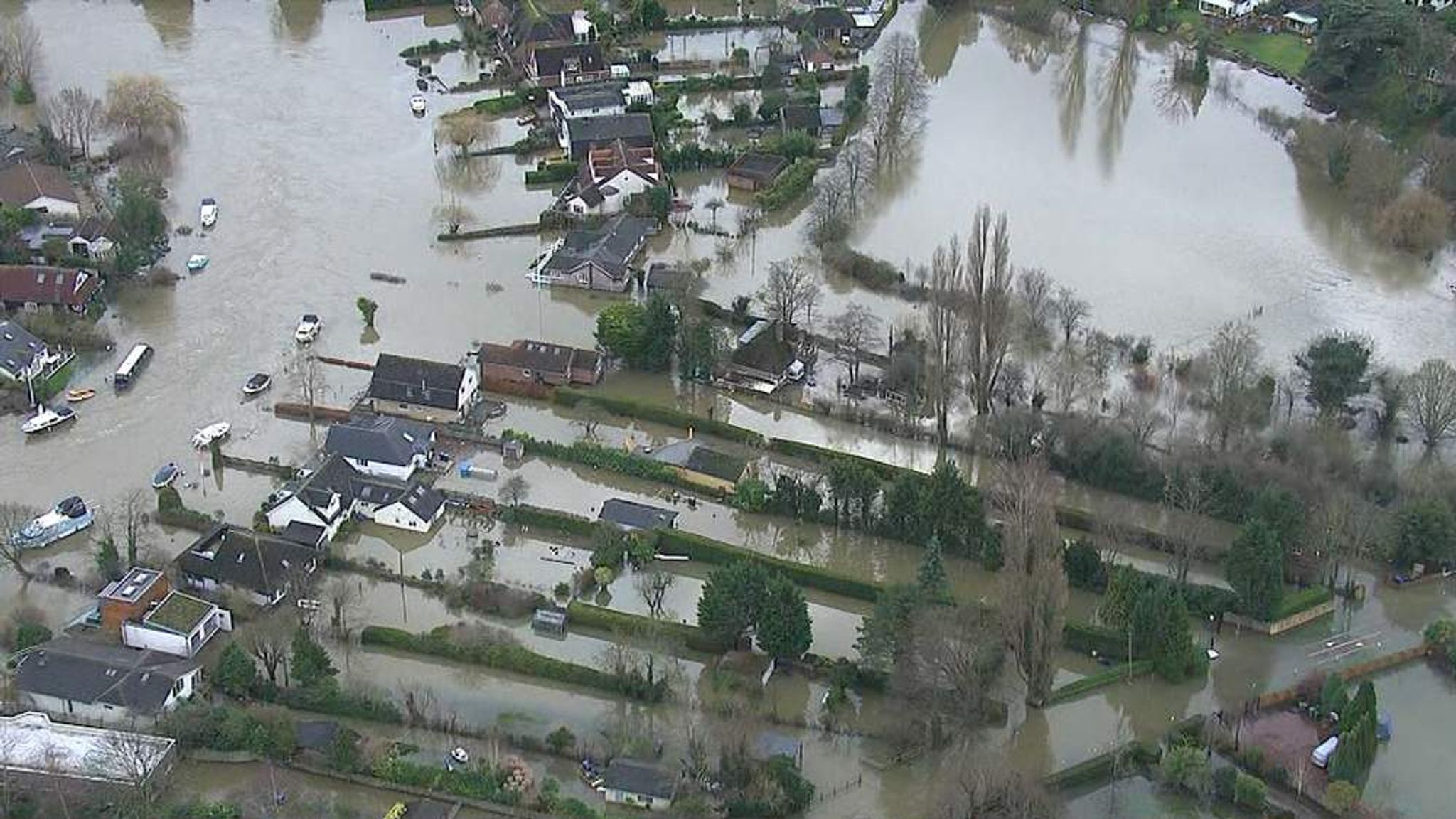 Thames Homes Flooded As River Bursts Banks | UK News | Sky News