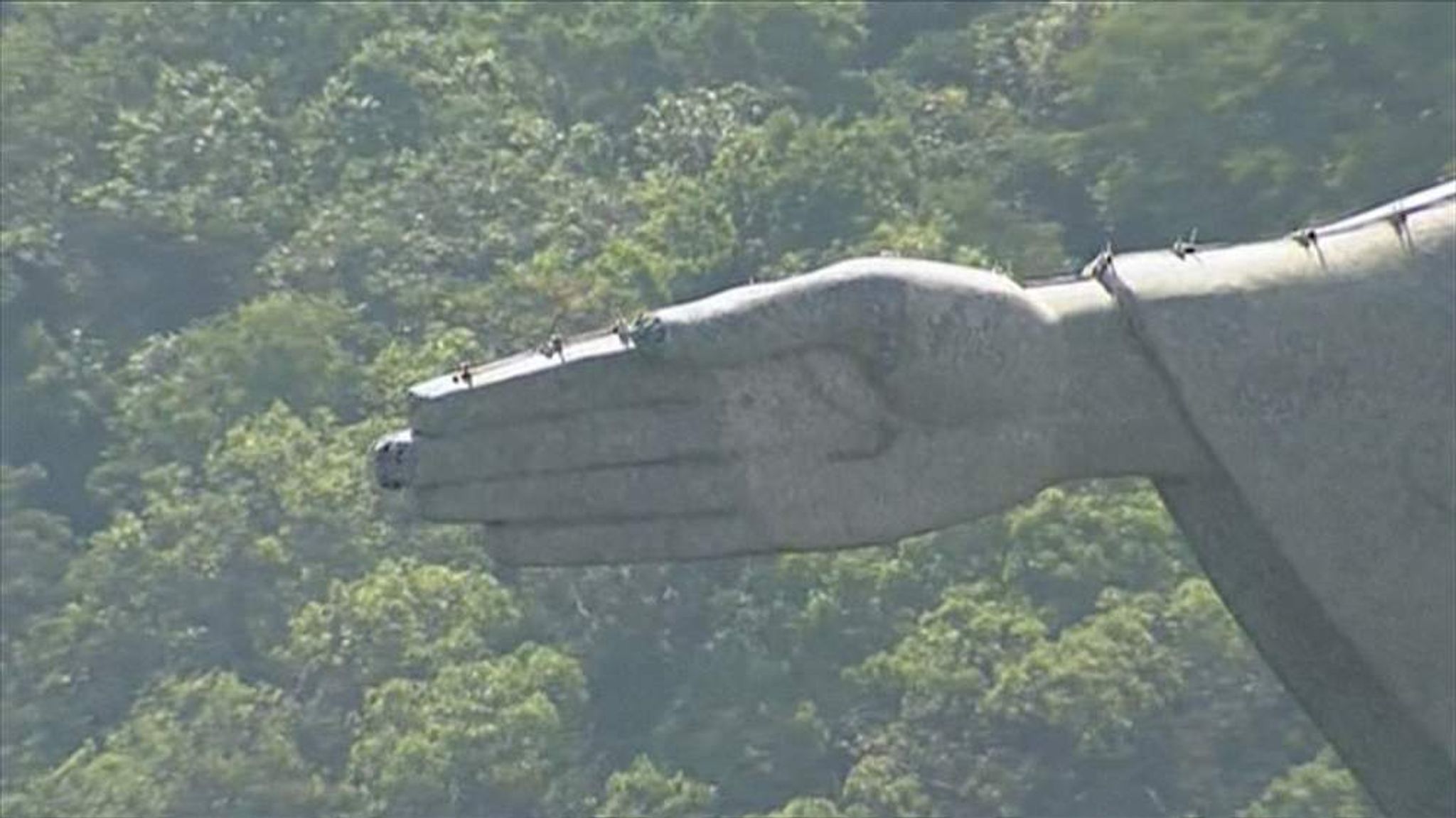 Lightning Strike Damages Rio's Jesus Statue World News Sky News