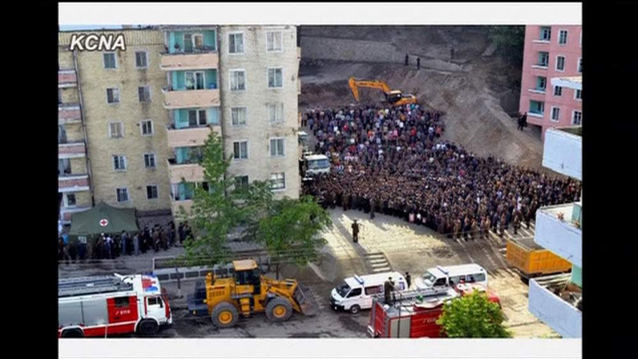 North Korea Apology After Apartments Collapse World News Sky News