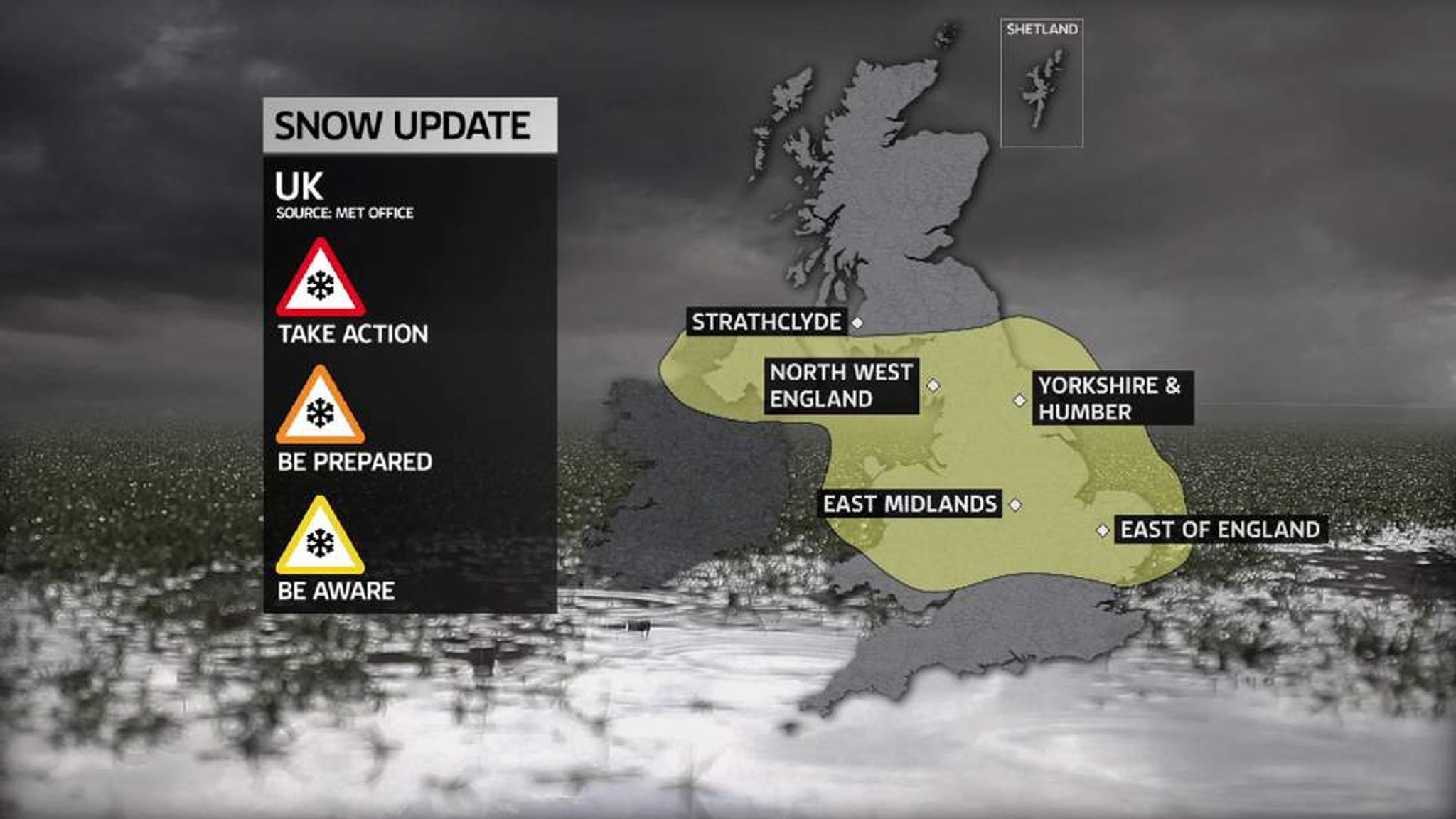 Weather Alert As Four Inches Of Snow Expected UK News Sky News