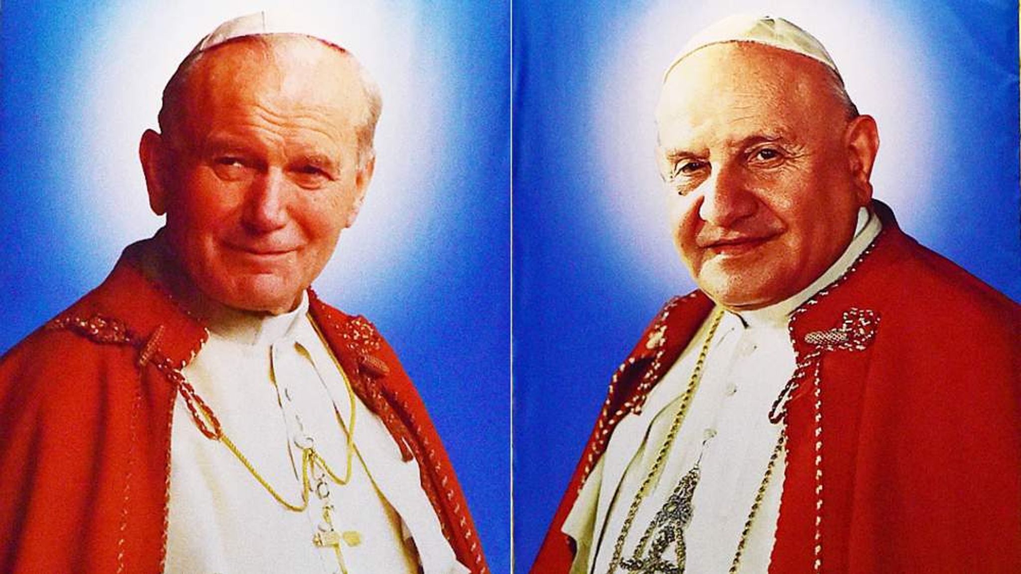Two Popes Made Saints In Historic Ceremony World News Sky News