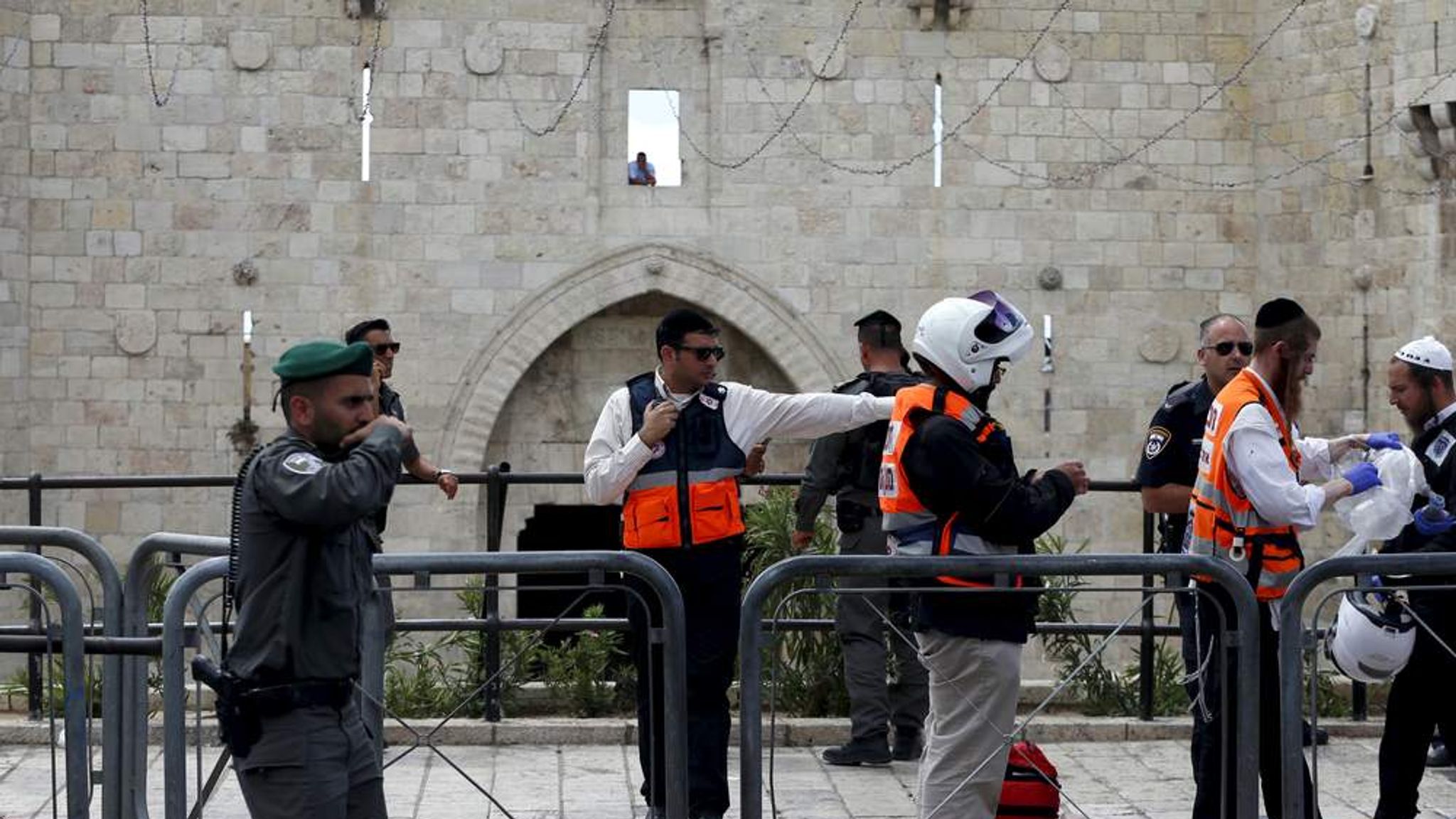 Palestinian Shot After Stabbing Israeli Officer | World News | Sky News