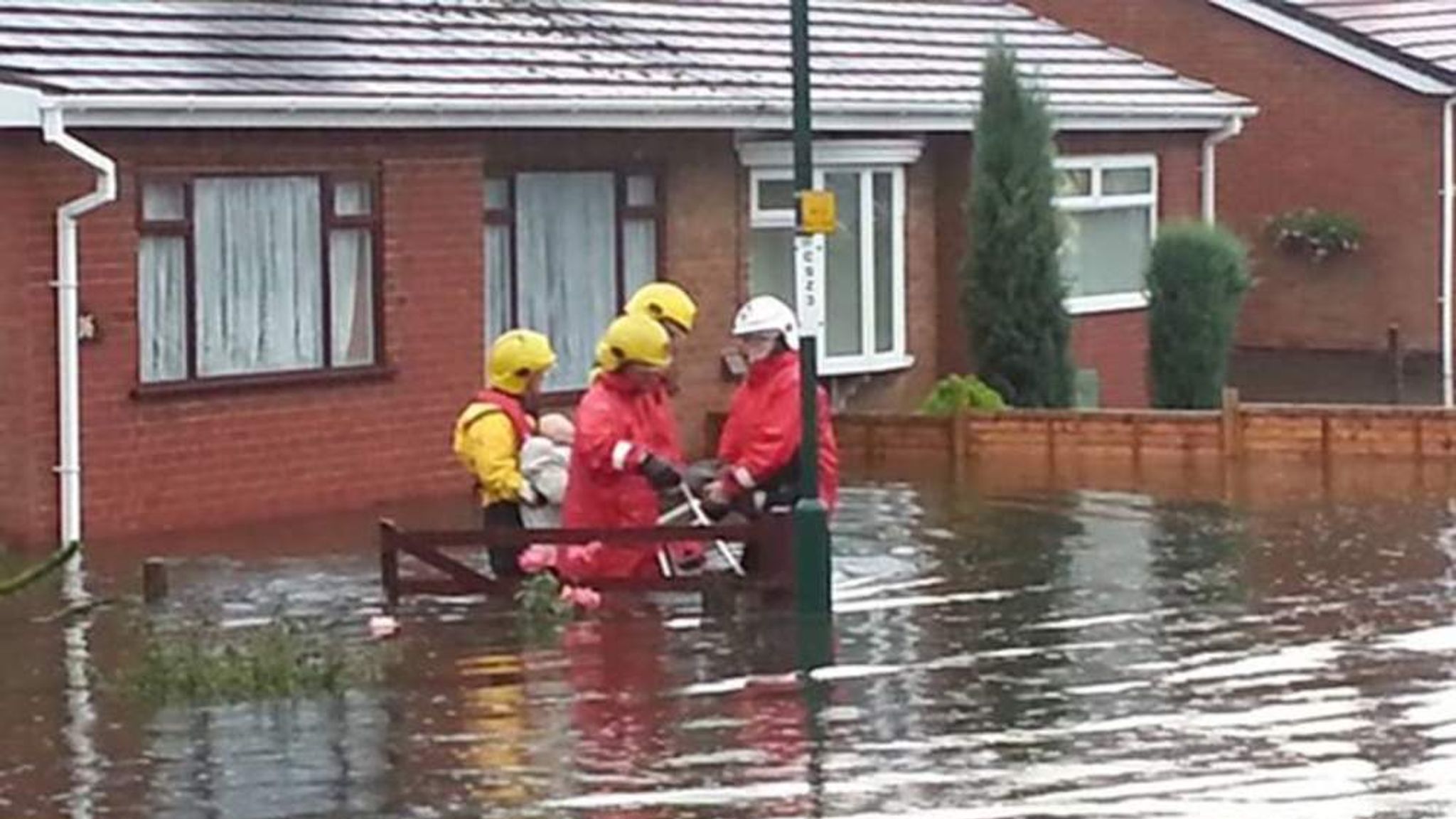 Flooding: Homes Evacuated And Cars Swept Away | UK News | Sky News