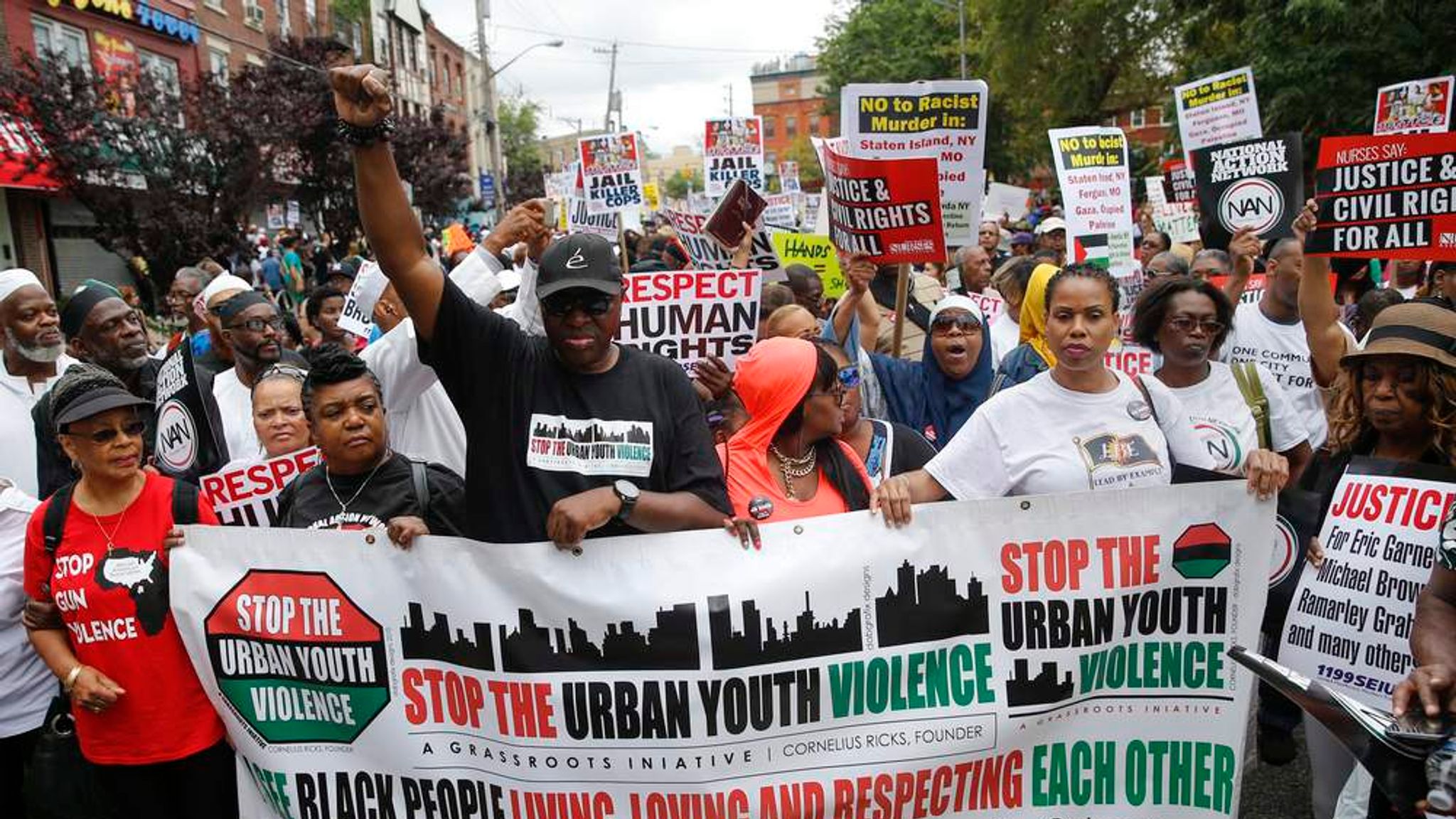 Thousands Protest New York Chokehold Death US News Sky News