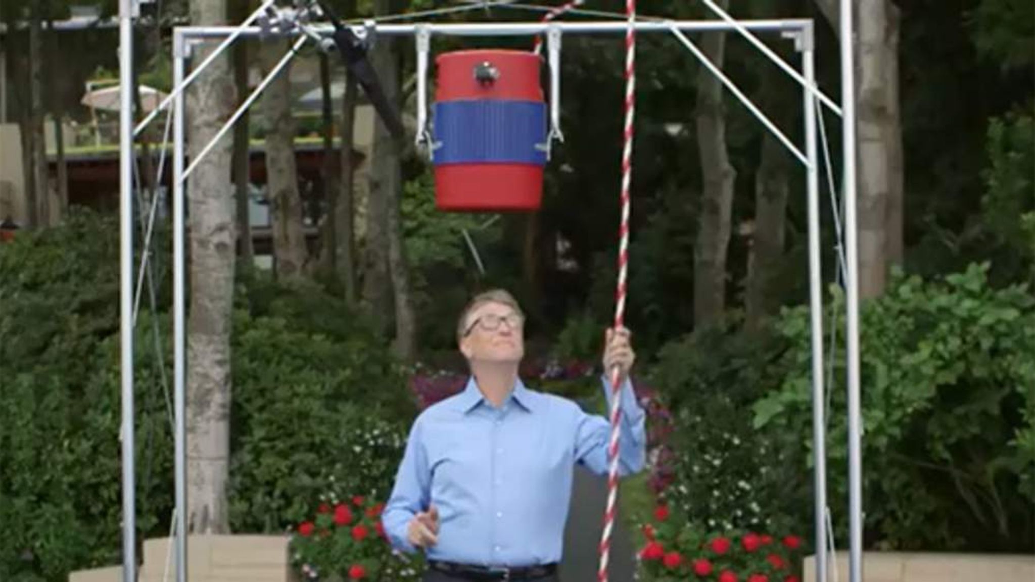 Bill Gates Soaked In Ice Bucket Challenge Scoop News Sky News