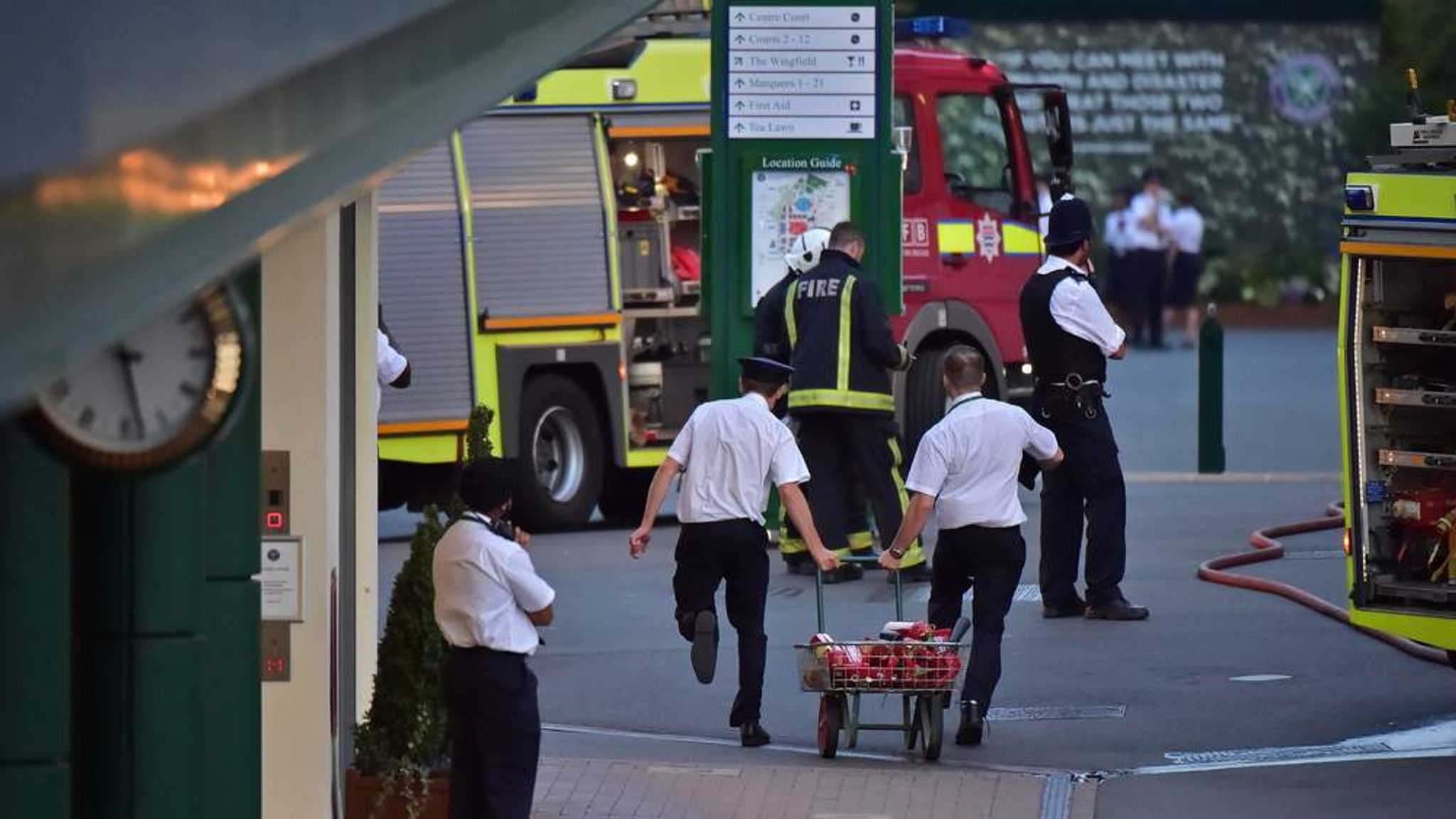 Wimbledon Evacuated After Fire Alert UK News Sky News