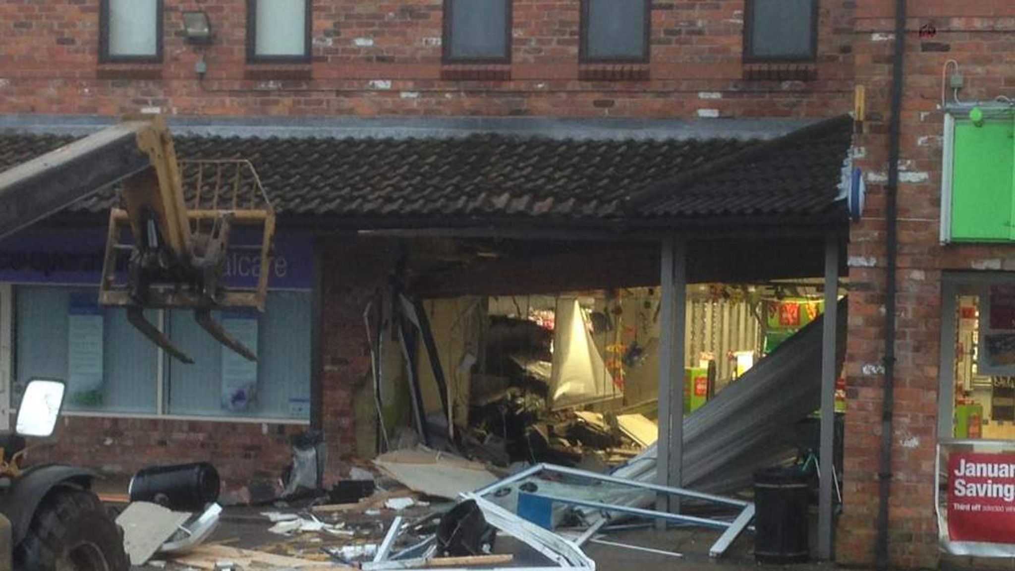 Diggers Rip ATMs From Walls In Two Ram-Raids | UK News | Sky News