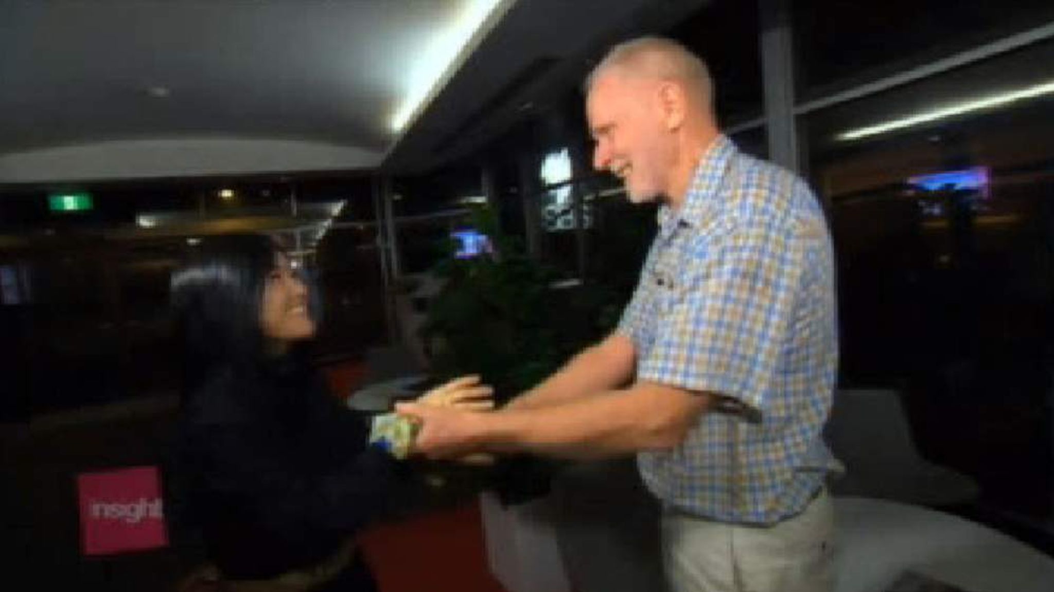 North Korean Defector Reunited With Saviour | World News | Sky News