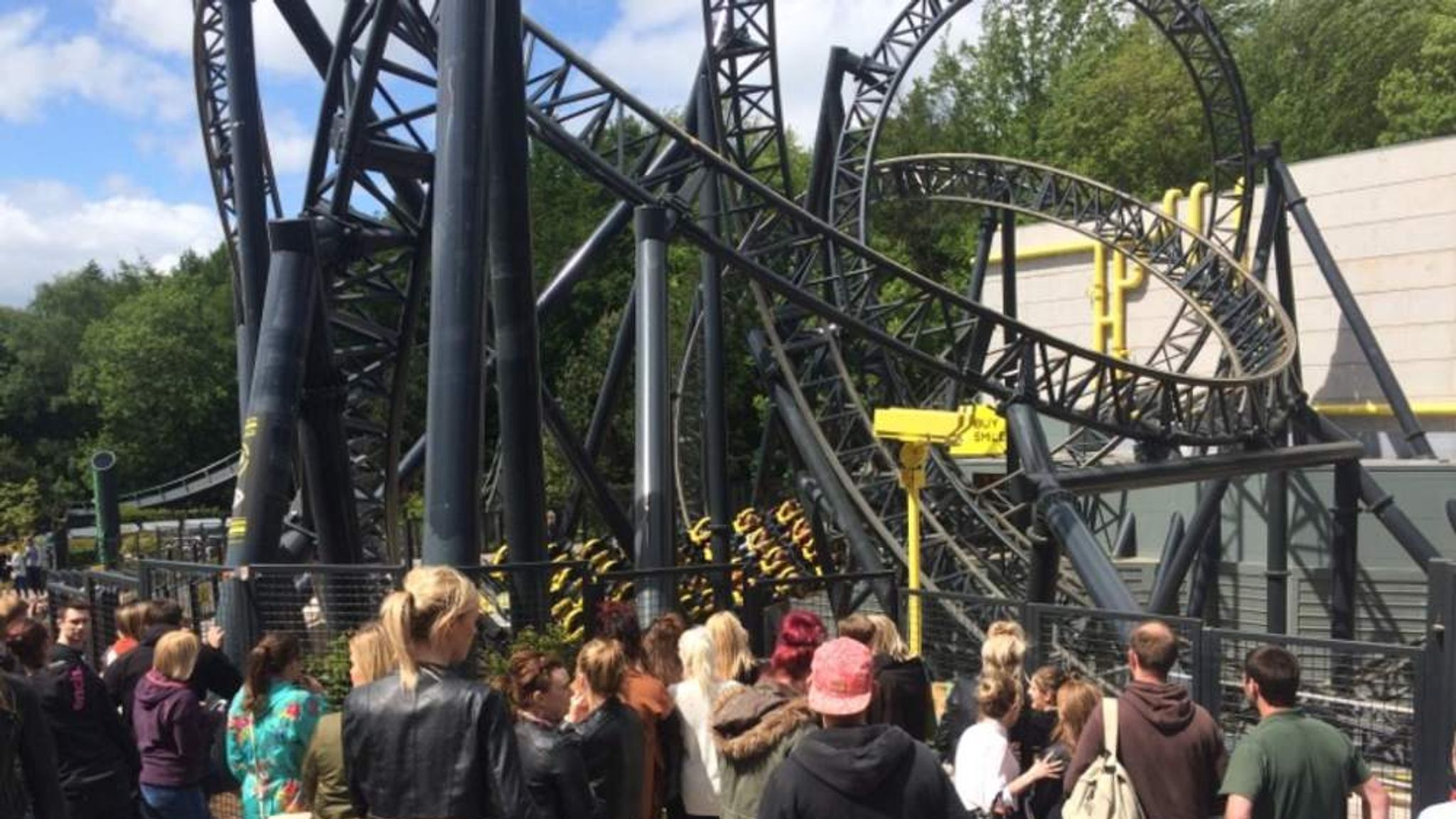 Visitors Stuck On Rollercoaster Before Crash UK News Sky News