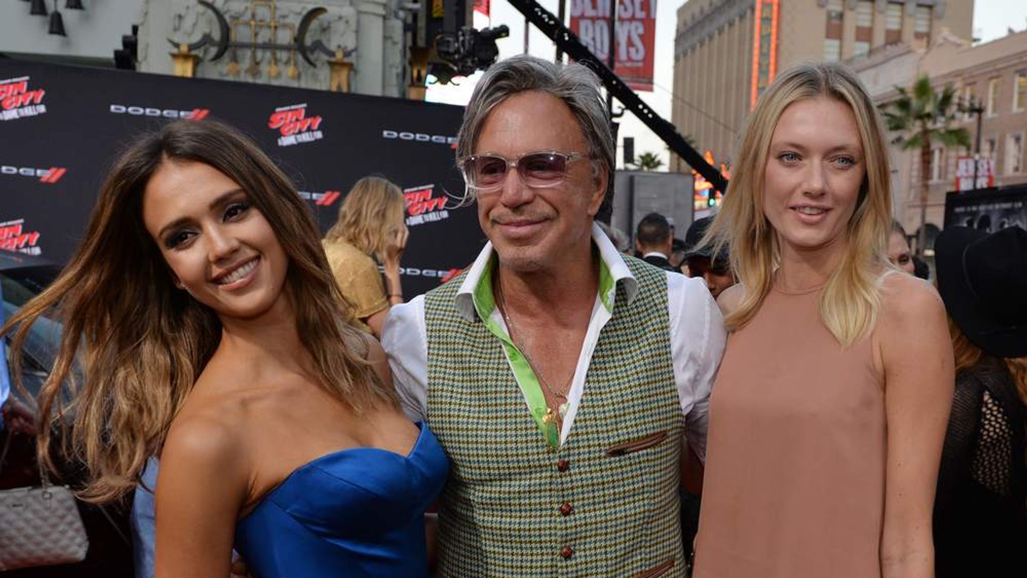 Actor Mickey Rourke Beats Boxer Half His Age | US News | Sky News