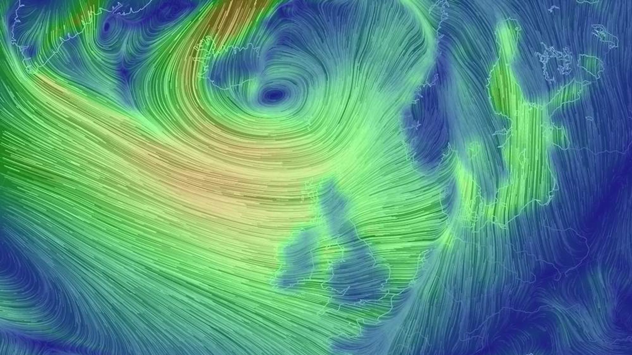 'Weather Bomb' Batters Northern Britain | UK News | Sky News