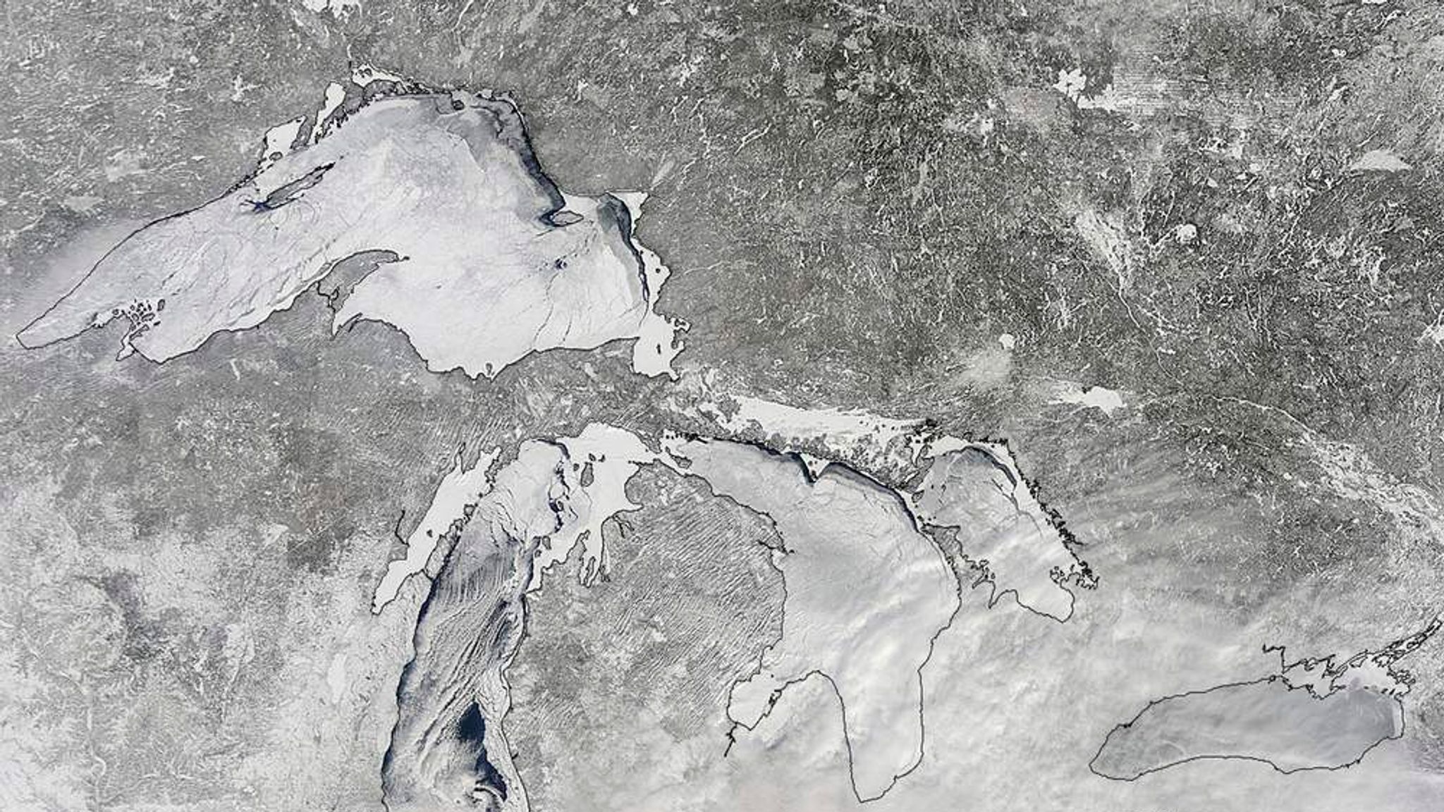 Ice Cover On Great Lakes 'Could Break Record' | US News | Sky News