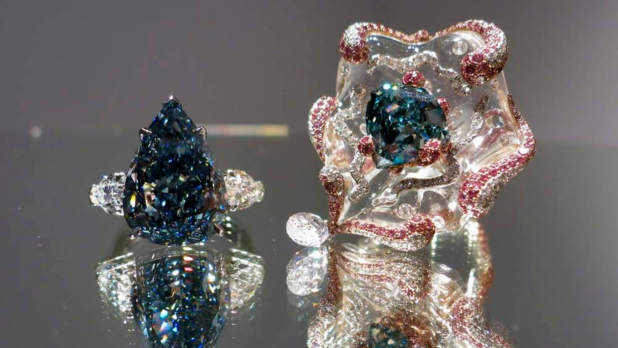 Christie's To Auction Dazzling Blue Diamond  World News  Sky News