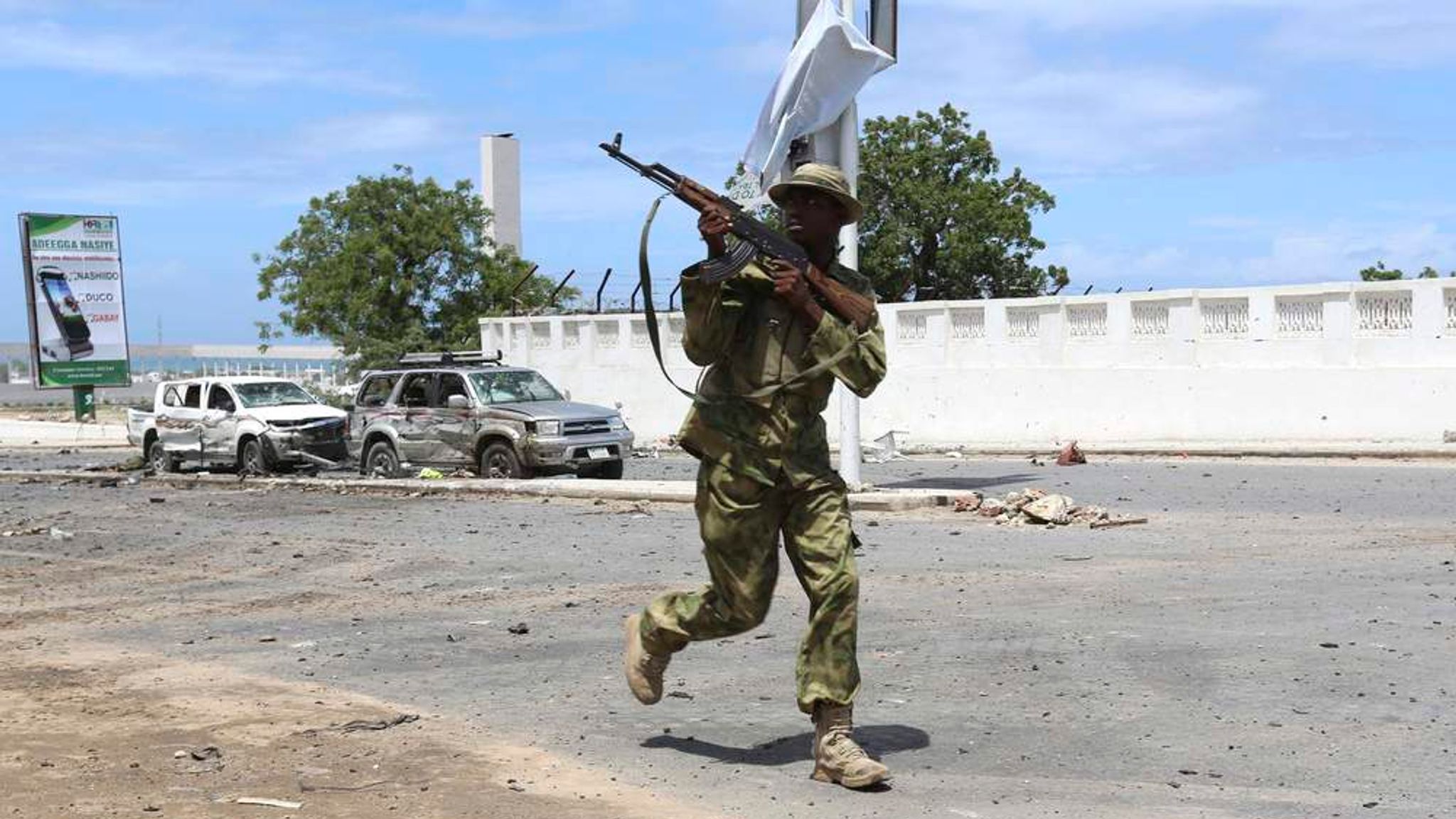 Explosions And Gunfire Near Somali Parliament | World News | Sky News