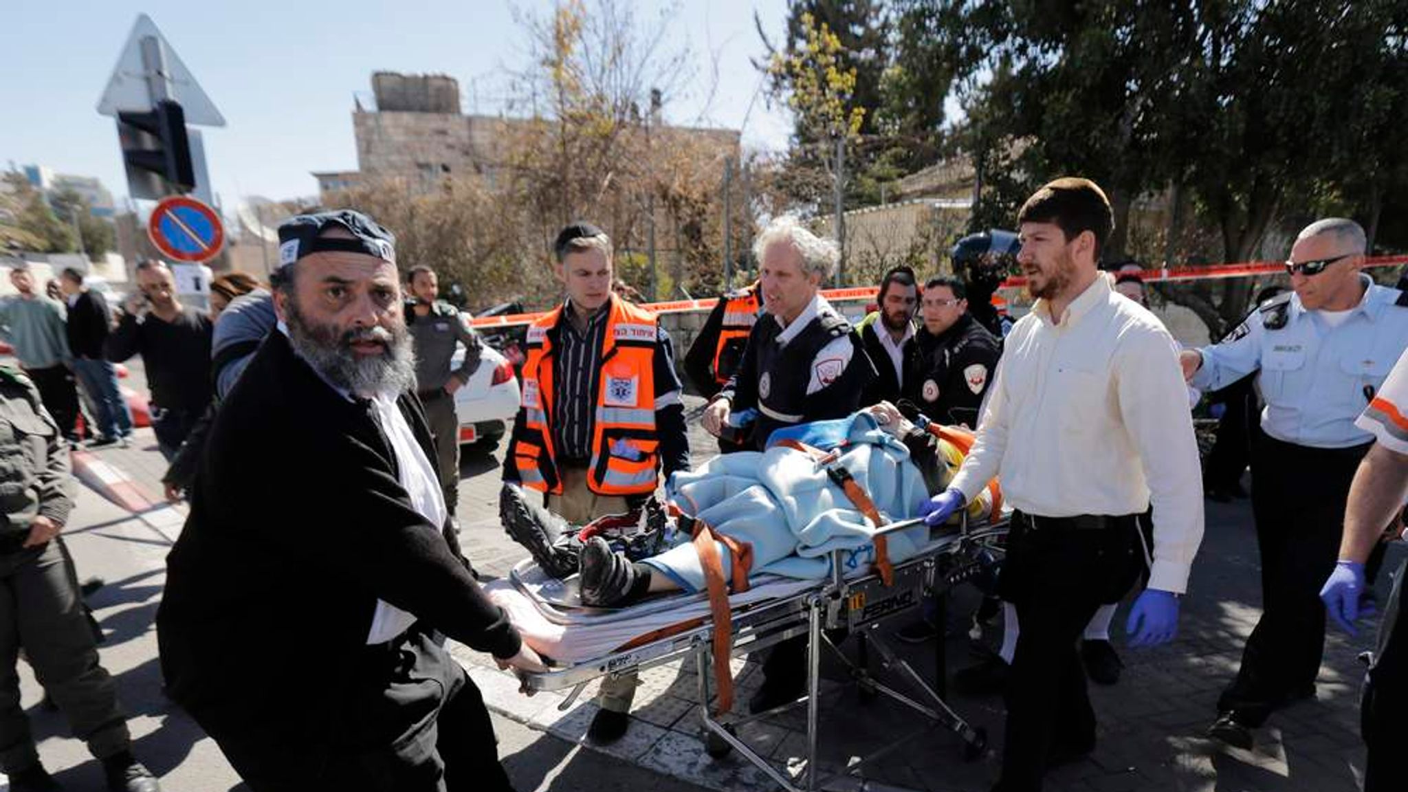 Israel: Suspect Shot After Car Rams Crowd | World News | Sky News