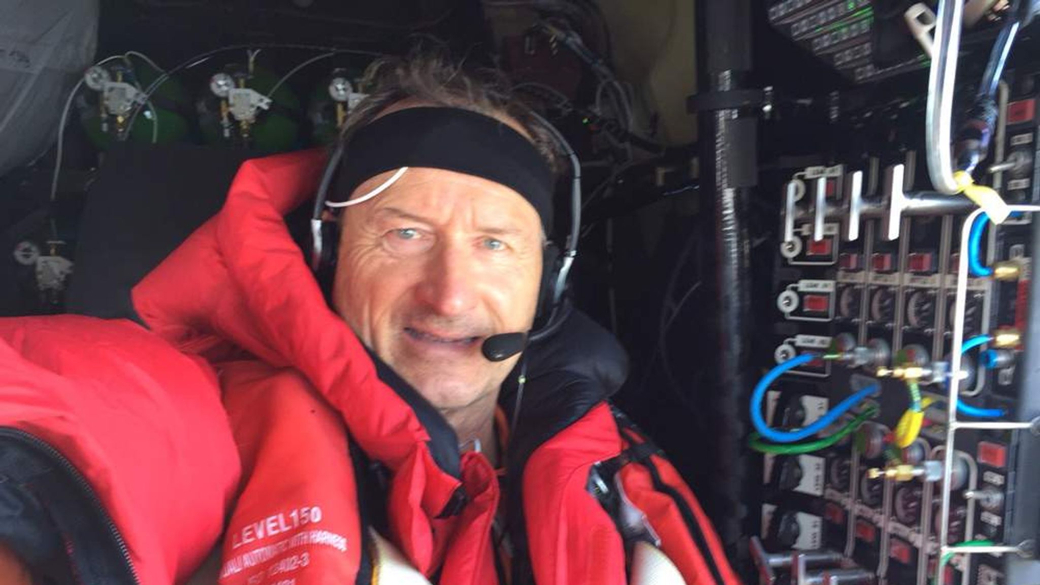 Solar Impulse 2 aircraft in mid-flight during its record-breaking five-day Pacific crossing