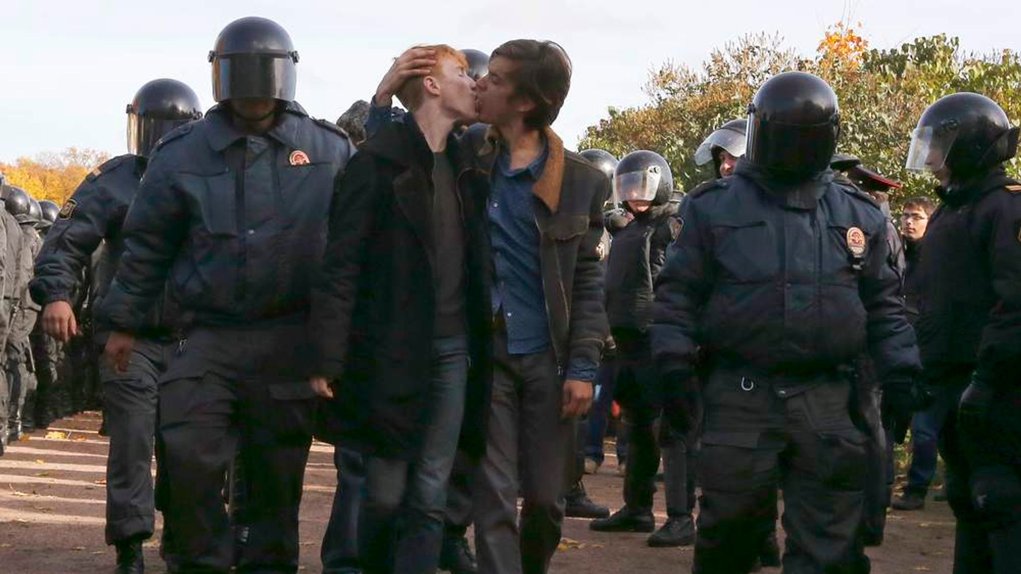 Russia: Arrests After Gay Rights Rally Attacked | World News | Sky News