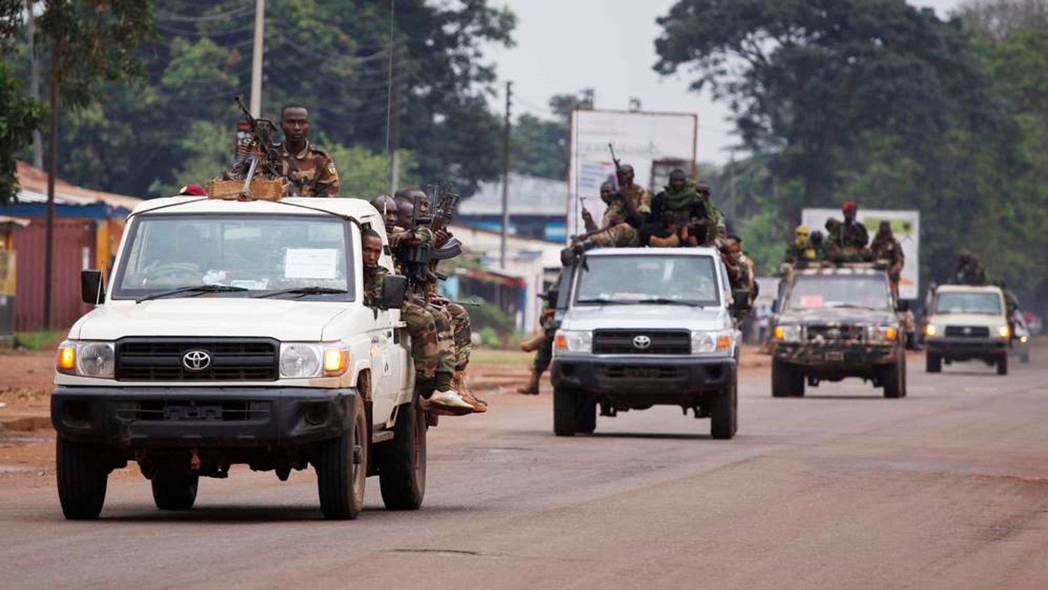 UK Flies Military Kit To Central African Republic | World News | Sky News