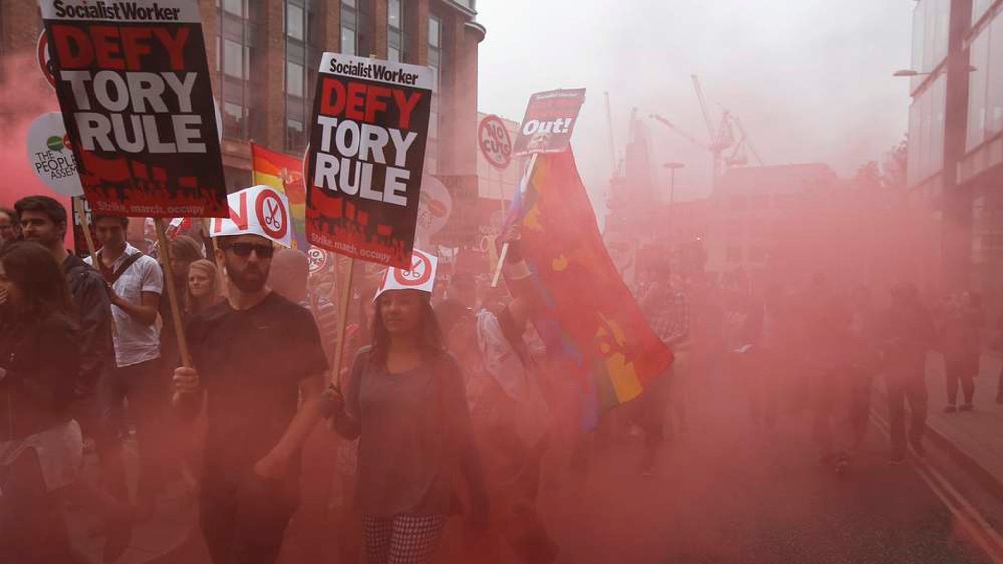 Images: London Anti-Austerity Protests | UK News | Sky News