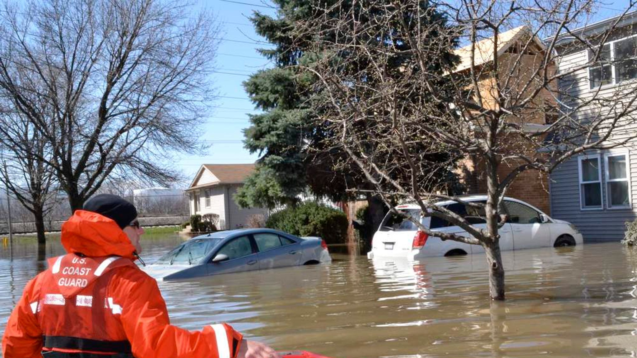 Evacuation As Floods Overflow Illinois Levee US News Sky News