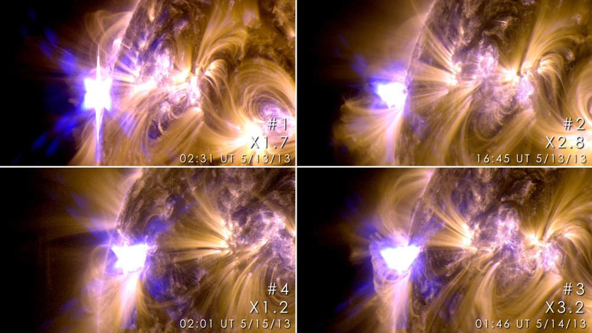 Sun's Intensity Sparks Up Powerful Flares Science & Tech News Sky News