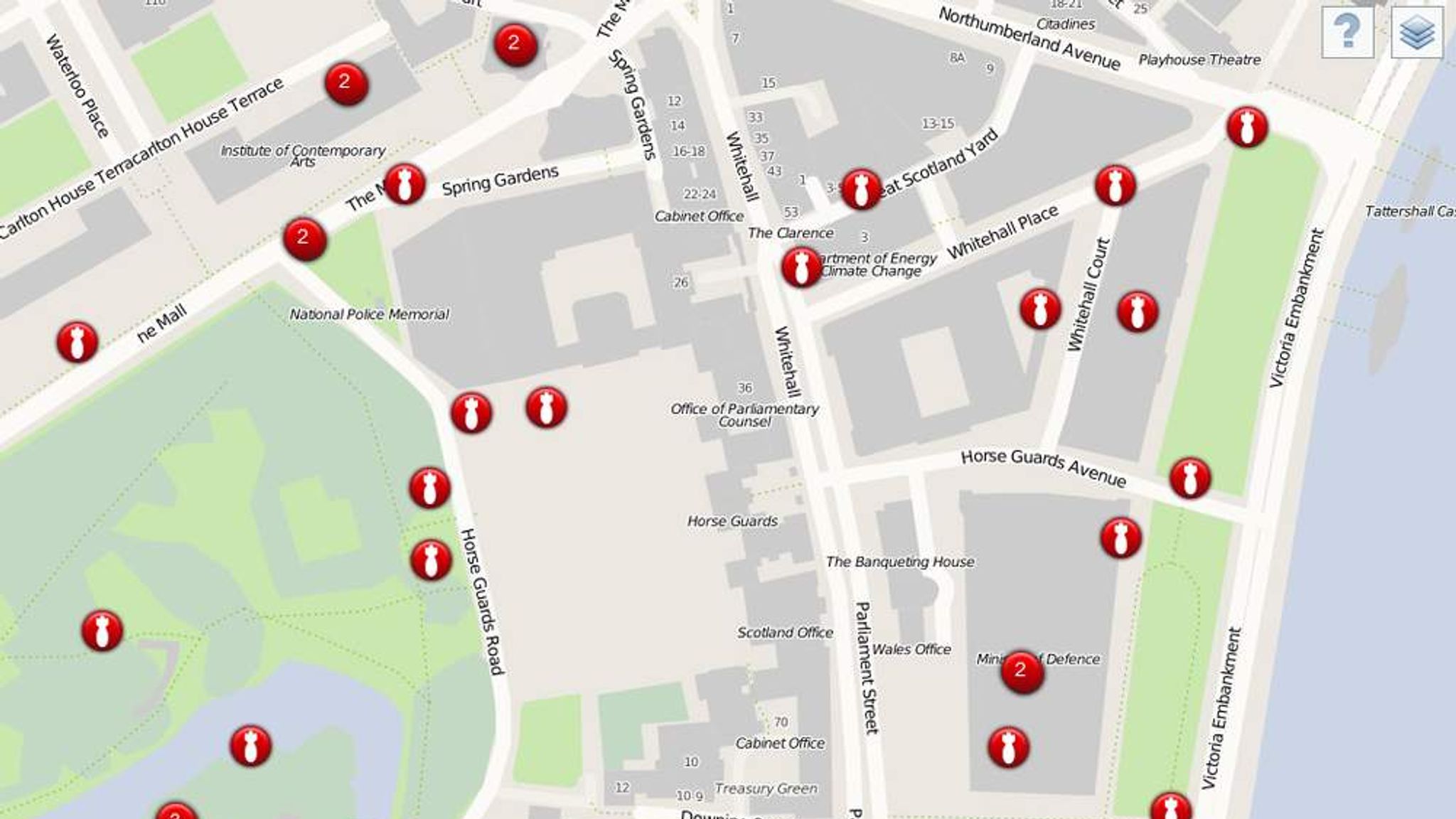 Map Charts Every WWII Bomb Strike In London | UK News | Sky News