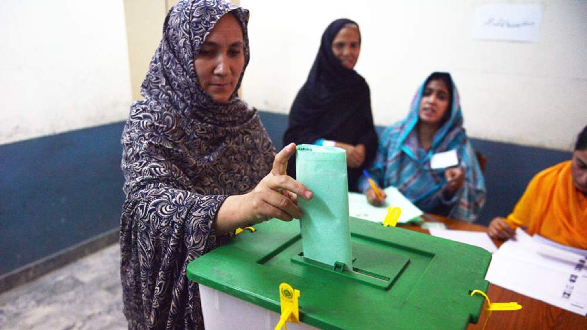 Pakistan Voters Go To The Polls Amid Explosions | World News | Sky News