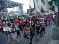 Protesters in Dallas are angry about recent shootings of black men by police officers