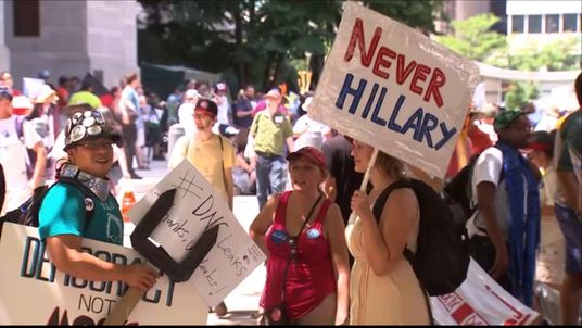 Protests outside the Democratic National Convention in Philadelphia