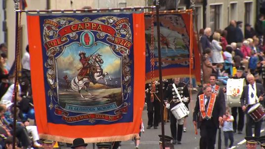 An Orange Order parade in Northern Ireland
