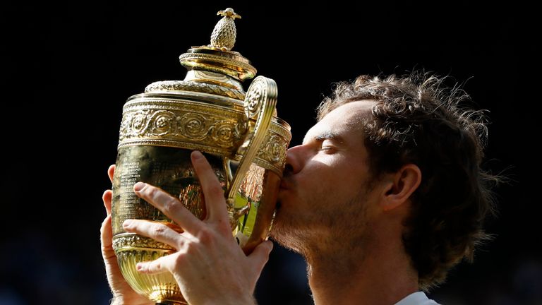 Murray 'Proud' To Hold Wimbledon Trophy Again | UK News | Sky News