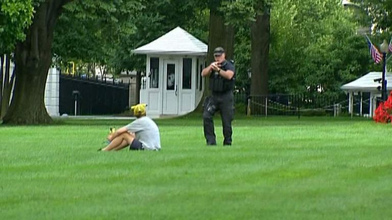 US Secret Service arrest White House fence 'pokemon' jumper
