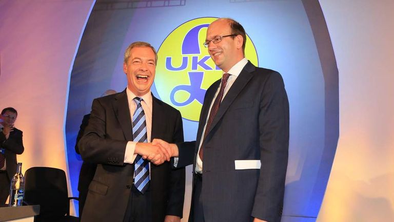 UKIP leader Nigel Farage and Mark Reckless