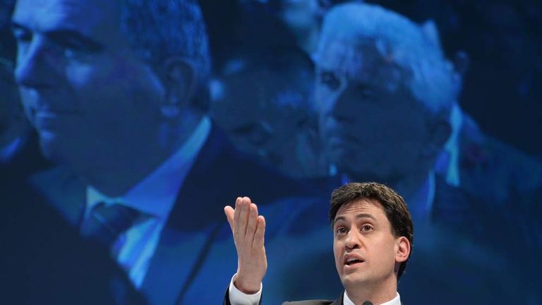 CBI AnnEd Miliband addresses the CBI annual conference in London