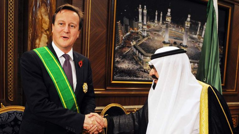 Anger Over &#39;Stupid&#39; Flag Tribute To Saudi King | World News | Sky News