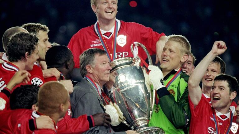Alex Ferguson and Peter Schmeichel