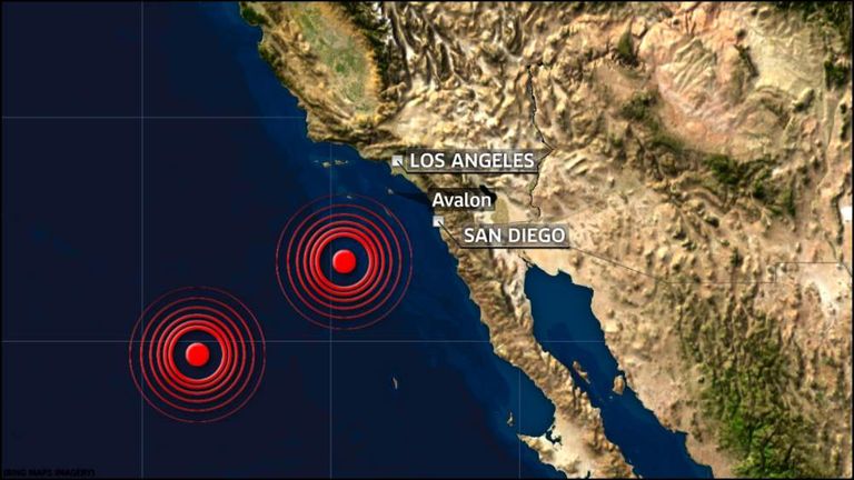 Earthquakes Hit Us West Coast In Pacific Us News Sky News